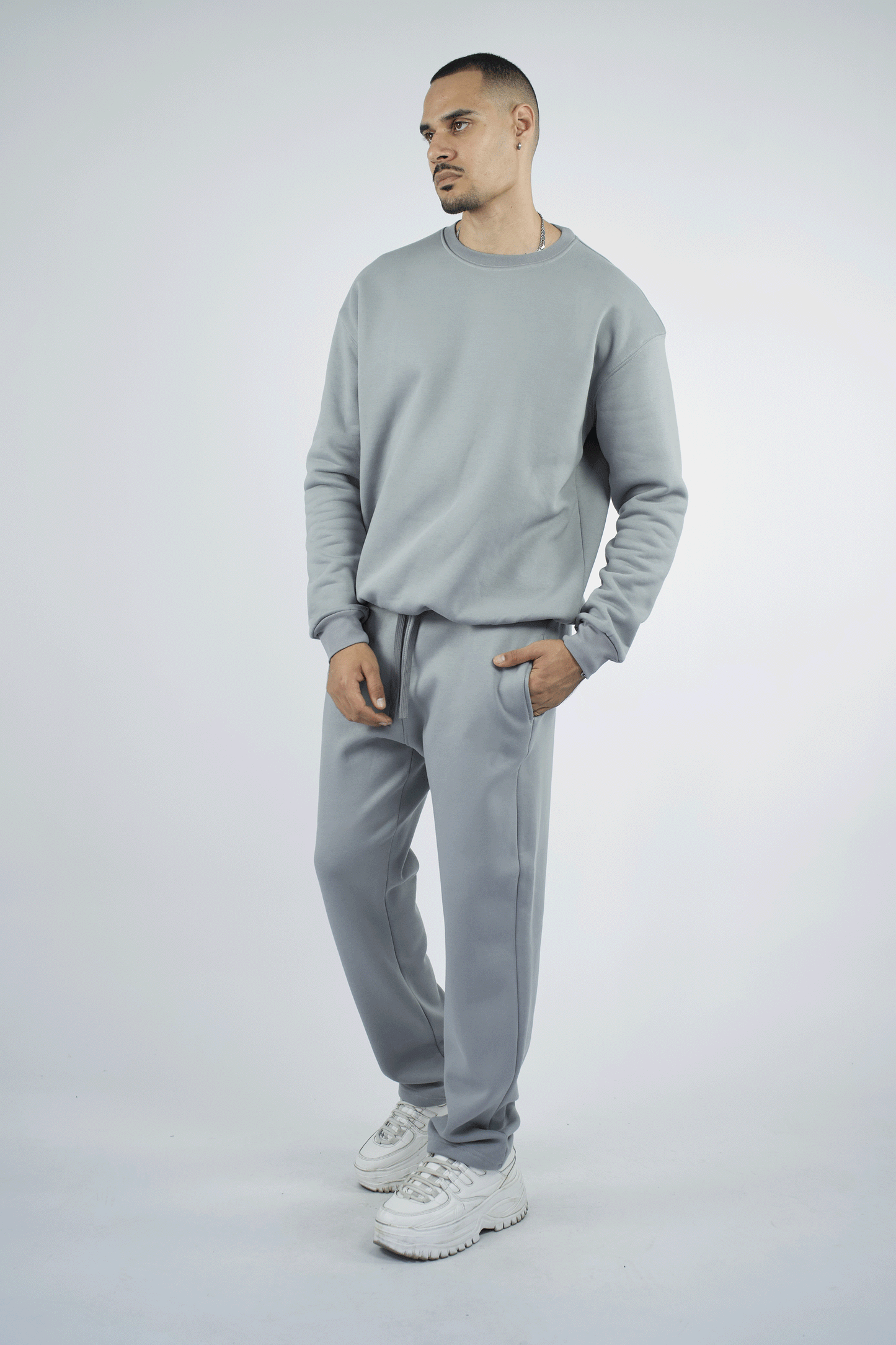 Pantalon et Sweat Oversize Simple en coton lourd 320 GSM
