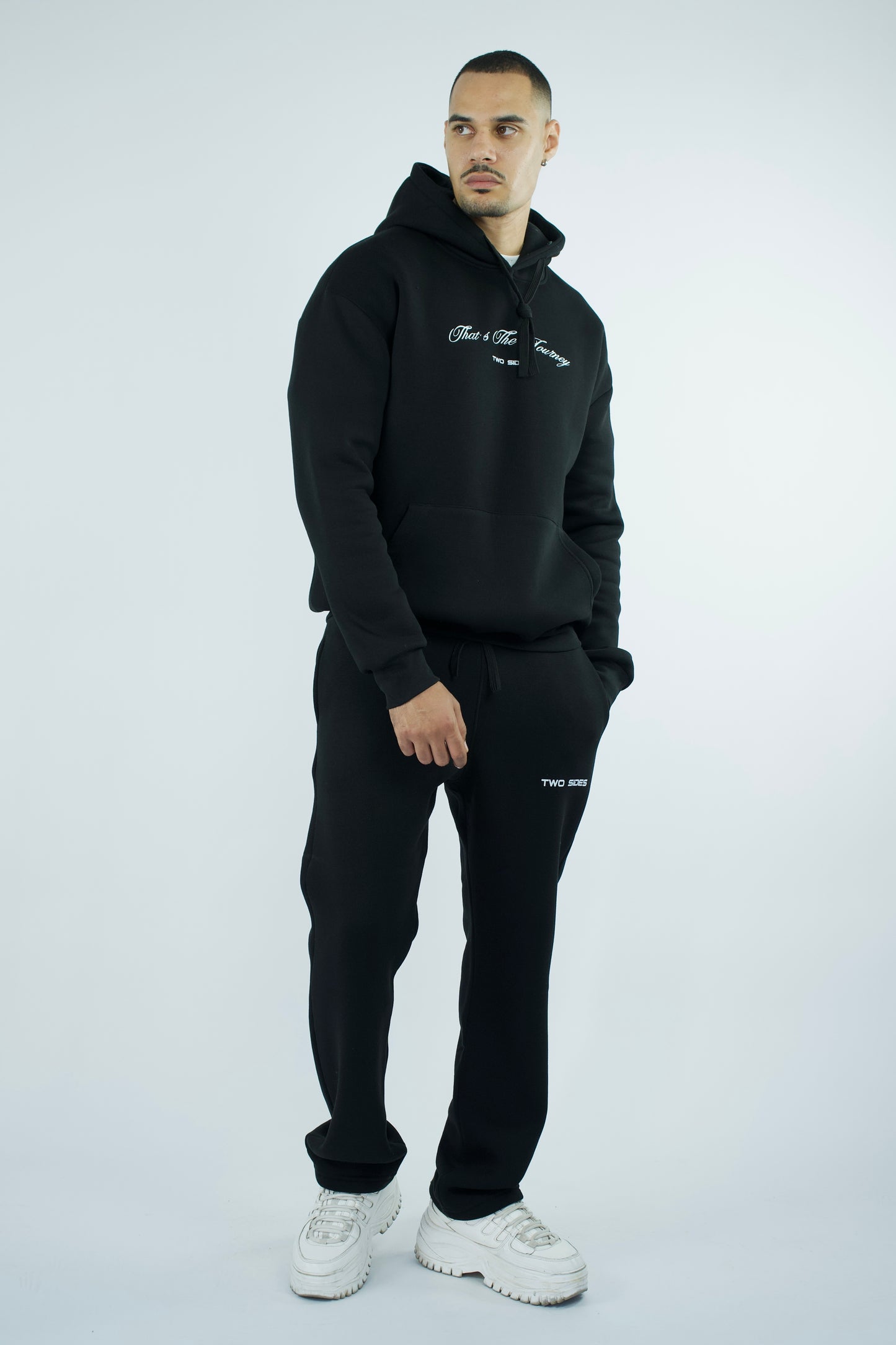 Pantalon et Sweat à capuche Oversize en coton lourd 320 GSM Two side