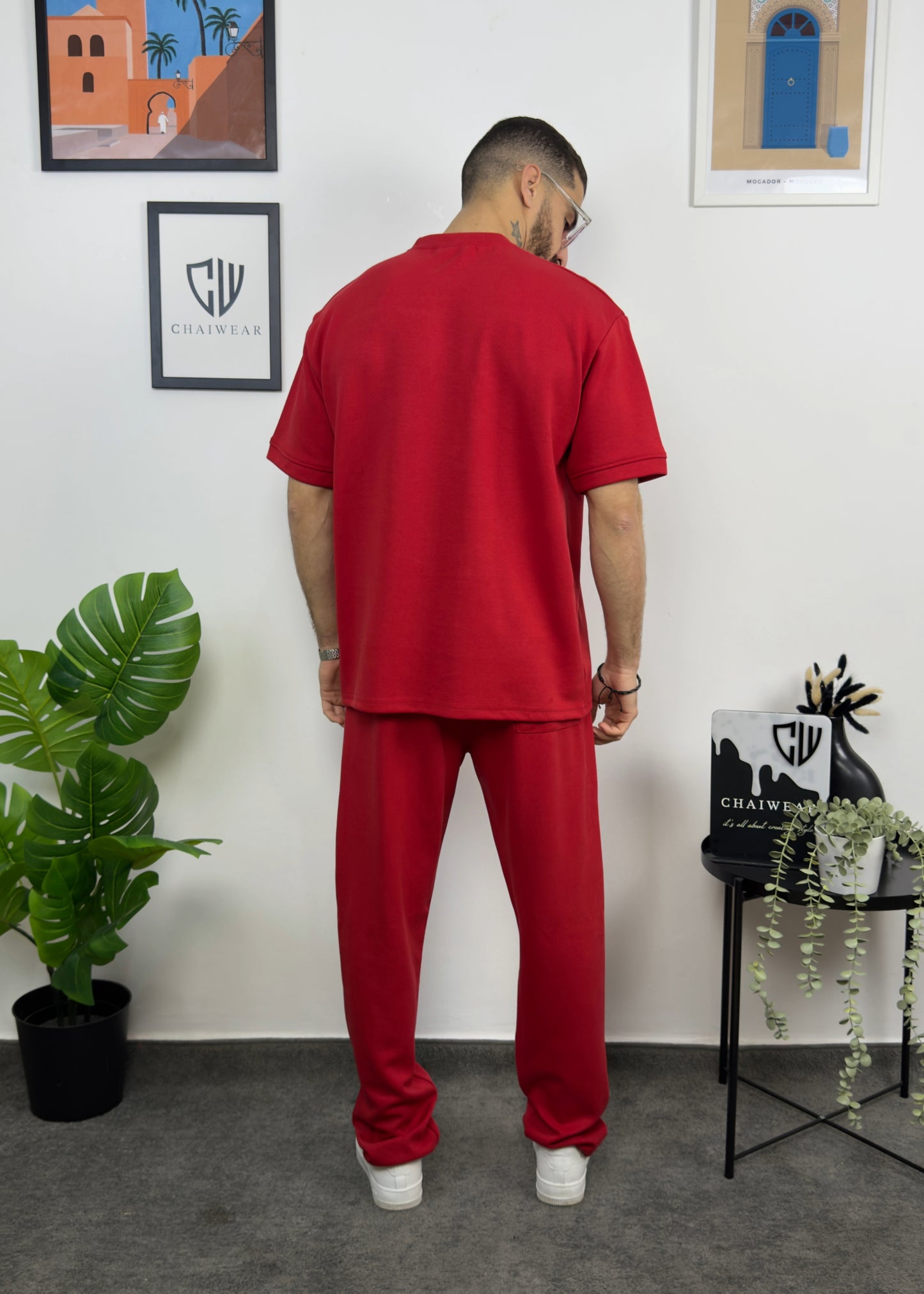 Pantalon et T-shirt Oversize en coton lourd 320 GSM Simple