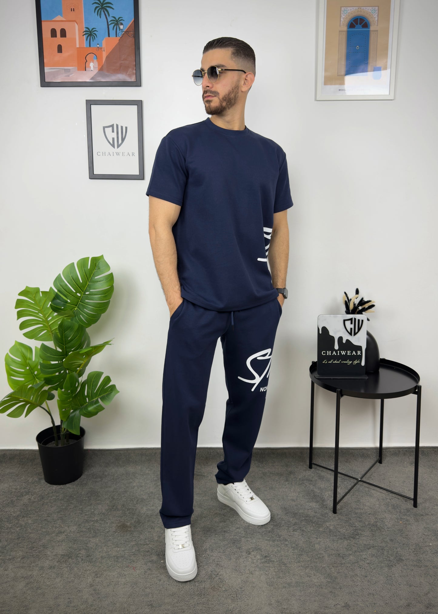 Pantalon et T-shirt Oversize en coton lourd 320 GSM Streetez sérigraphie