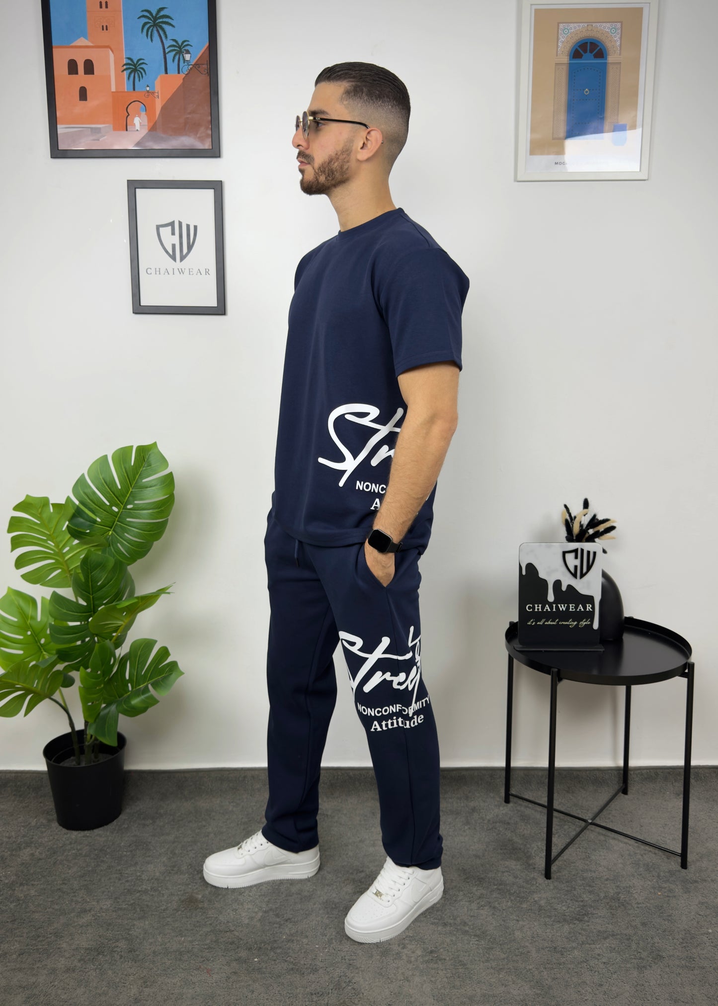 Pantalon et T-shirt Oversize en coton lourd 320 GSM Streetez sérigraphie