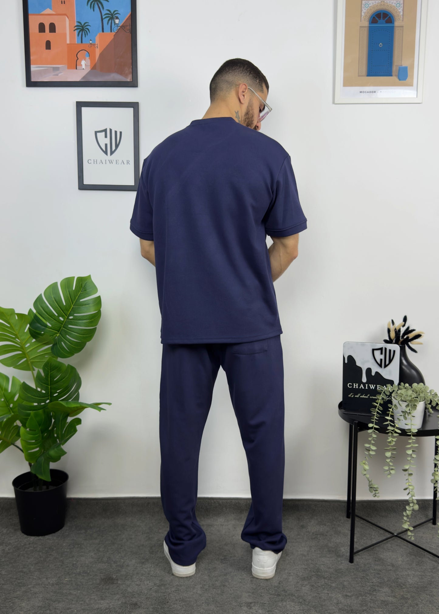 Pantalon et T-shirt Oversize en coton lourd 320 GSM Simple