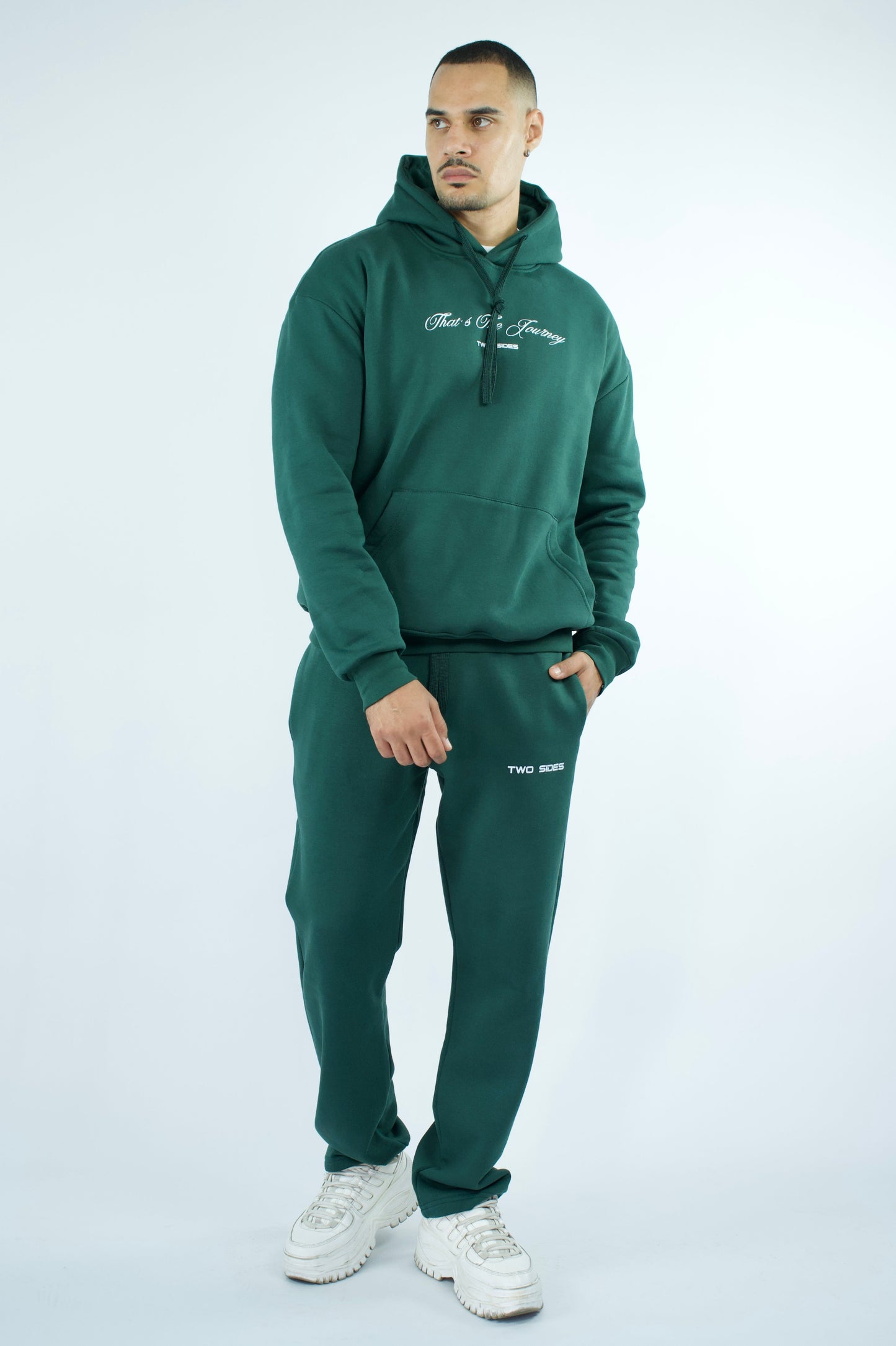 Pantalon et Sweat à capuche Oversize en coton lourd 320 GSM Two side