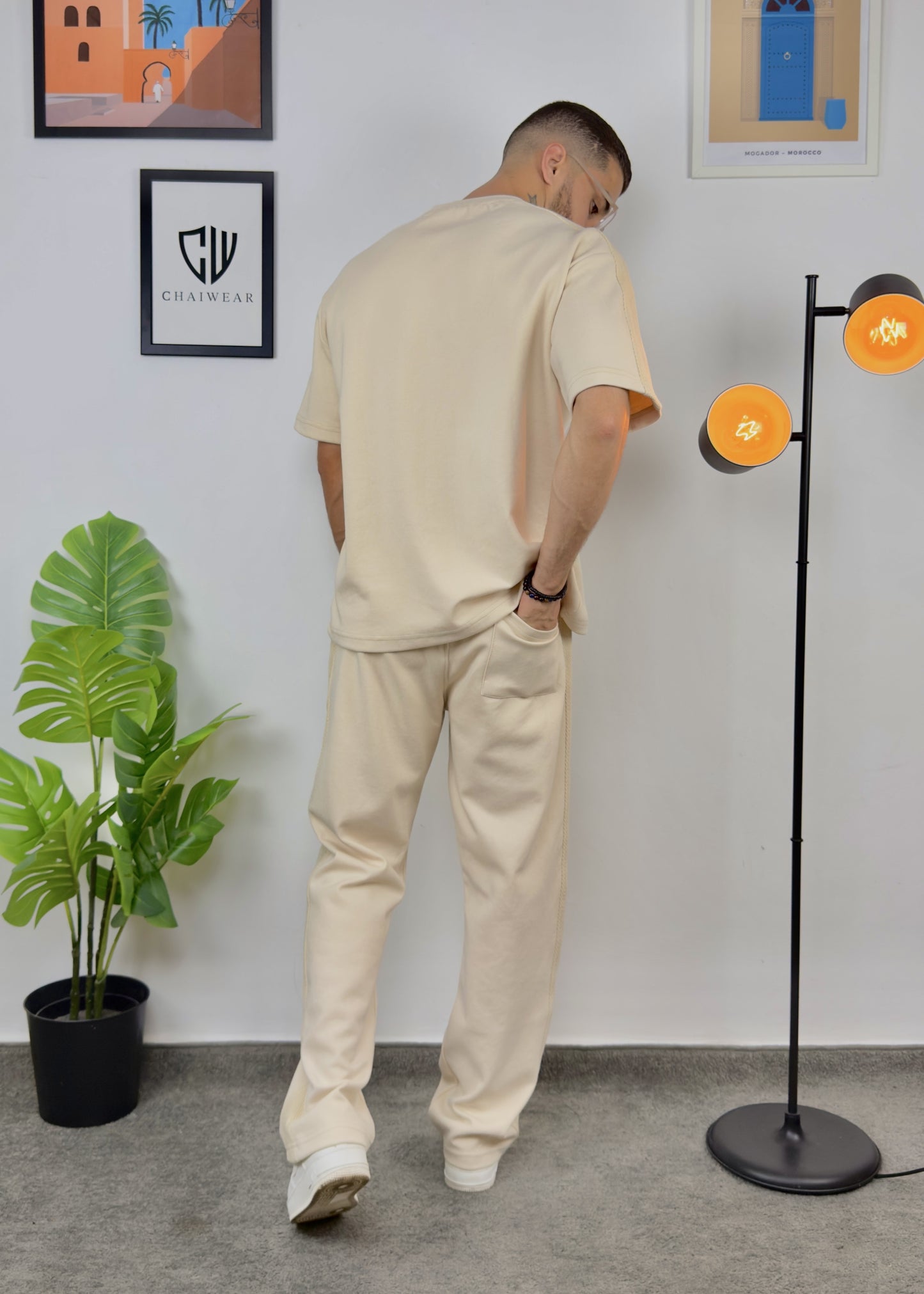 Pantalon et T-shirt Oversize en coton lourd 320 GSM Limited Vision Set