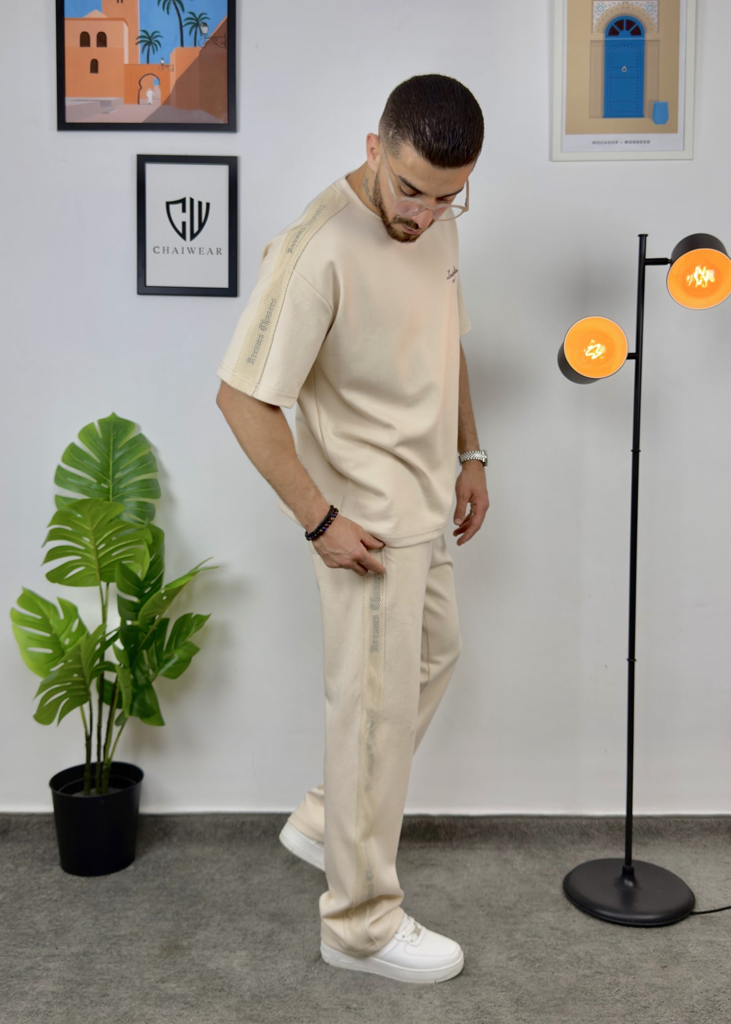 Pantalon et T-shirt Oversize en coton lourd 320 GSM Limited Vision Set