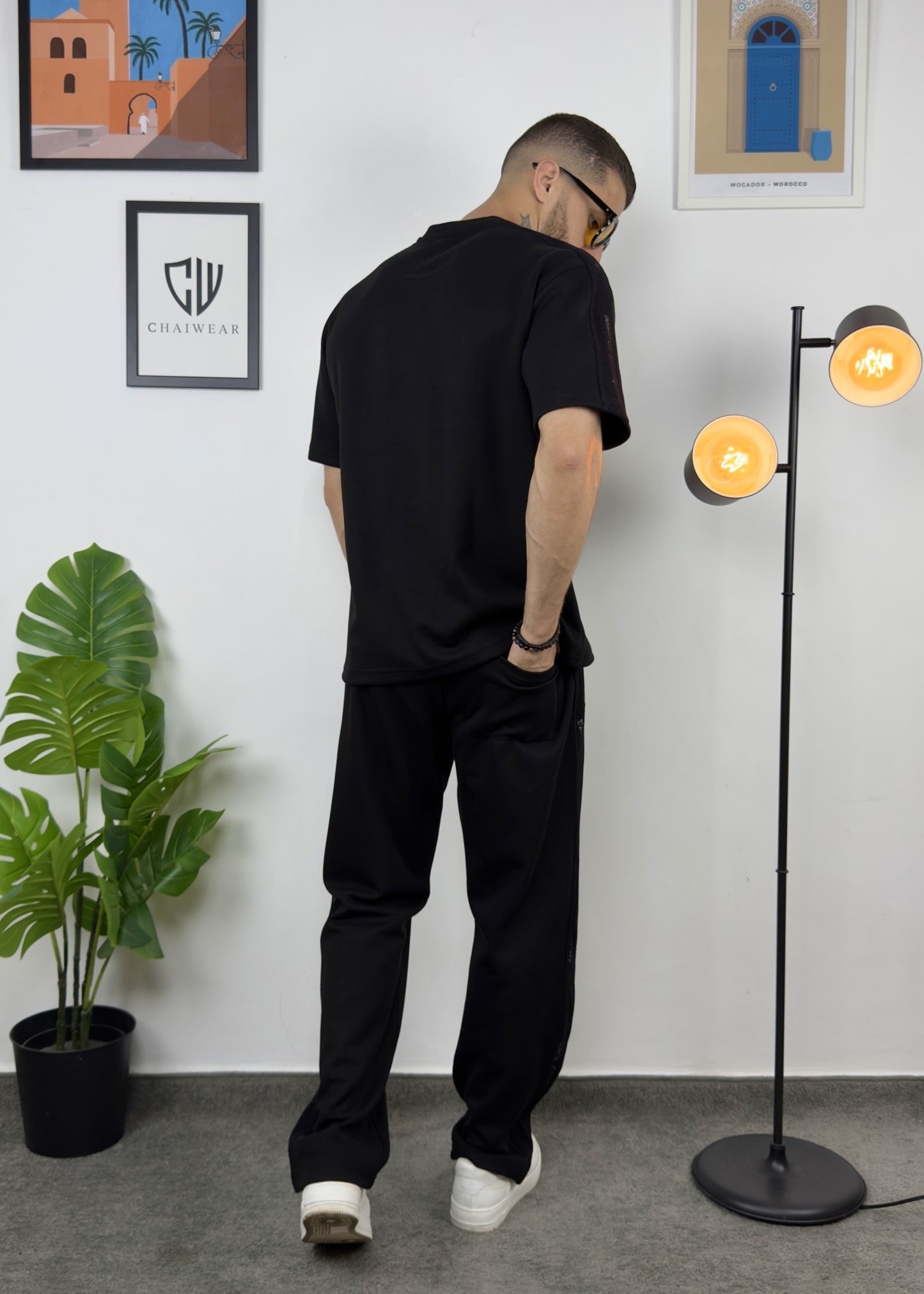 Pantalon et T-shirt Oversize en coton lourd 320 GSM Limited Vision Set