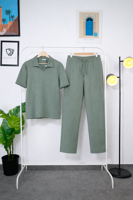 Pantalon et Polo Simple en coton lourd 320 GSM