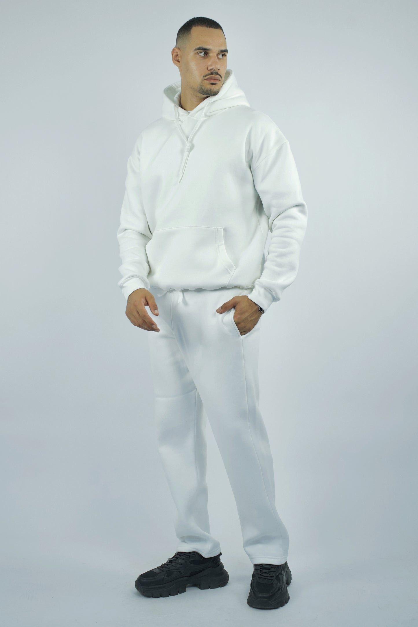 Pantalon et Sweat à capuche Oversize Simple en coton lourd 320 GSM